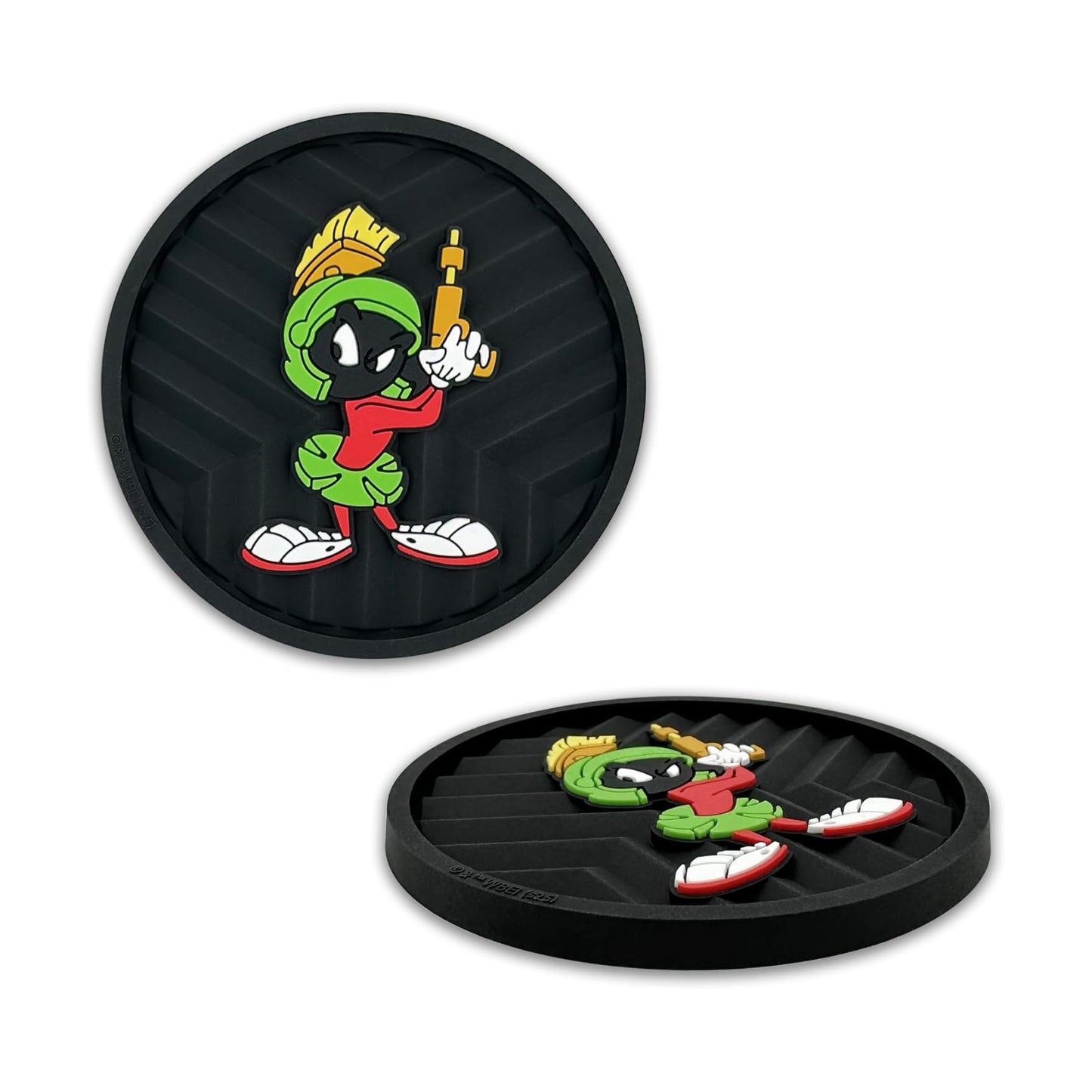 Officially Licensed Looney Tunes the Martian Automotive 3D Textured Silicone Coasters / Marvin