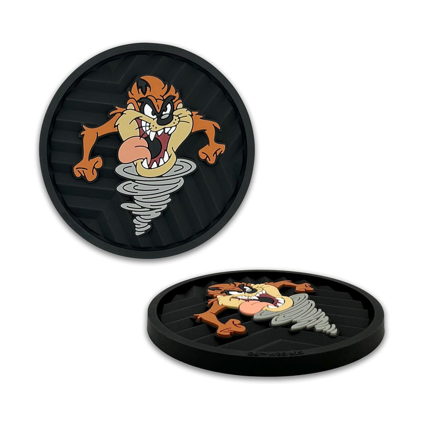 Officially Licensed Looney Tunes Tasmanian Devil Automotive 3D Textured Silicone Coasters / Taz