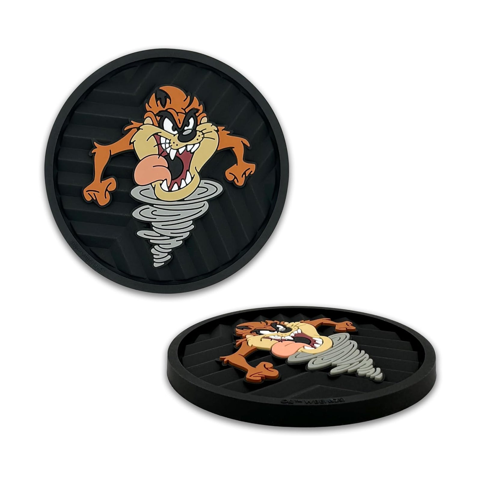 Officially Licensed Looney Tunes Tasmanian Devil Automotive 3D Textured Silicone Coasters / Taz