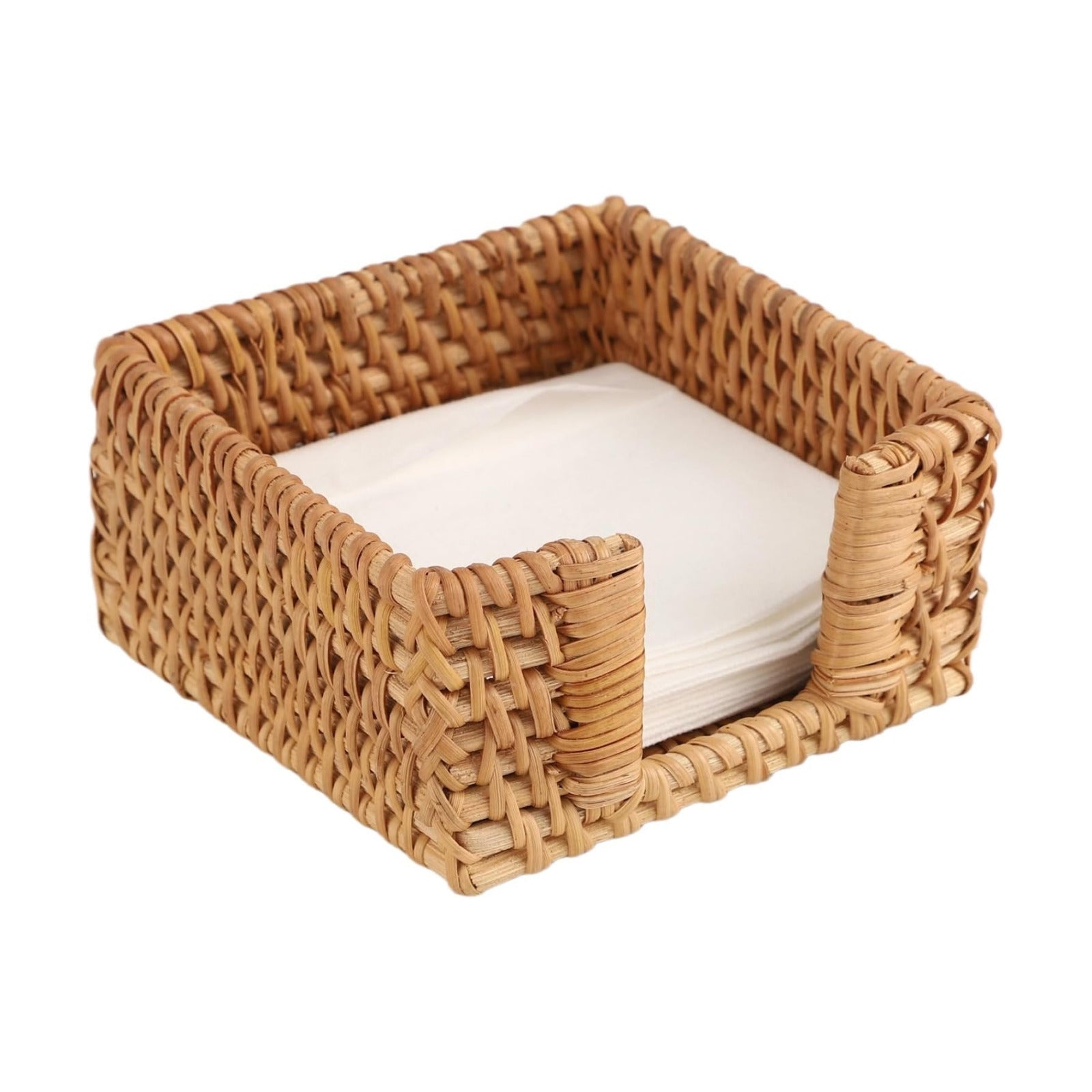 Rattan Napkin Holder / Brown