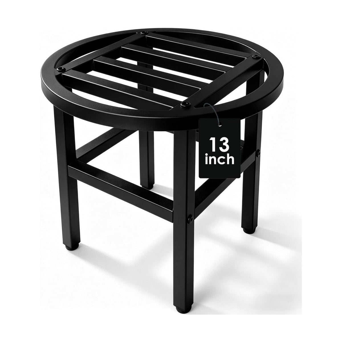 Metal Heavy Duty Plant Stand Indoor Outdoor,13 Inch Tall Plant Stands Riser, Wrought Iron Pedestal Holders for Large