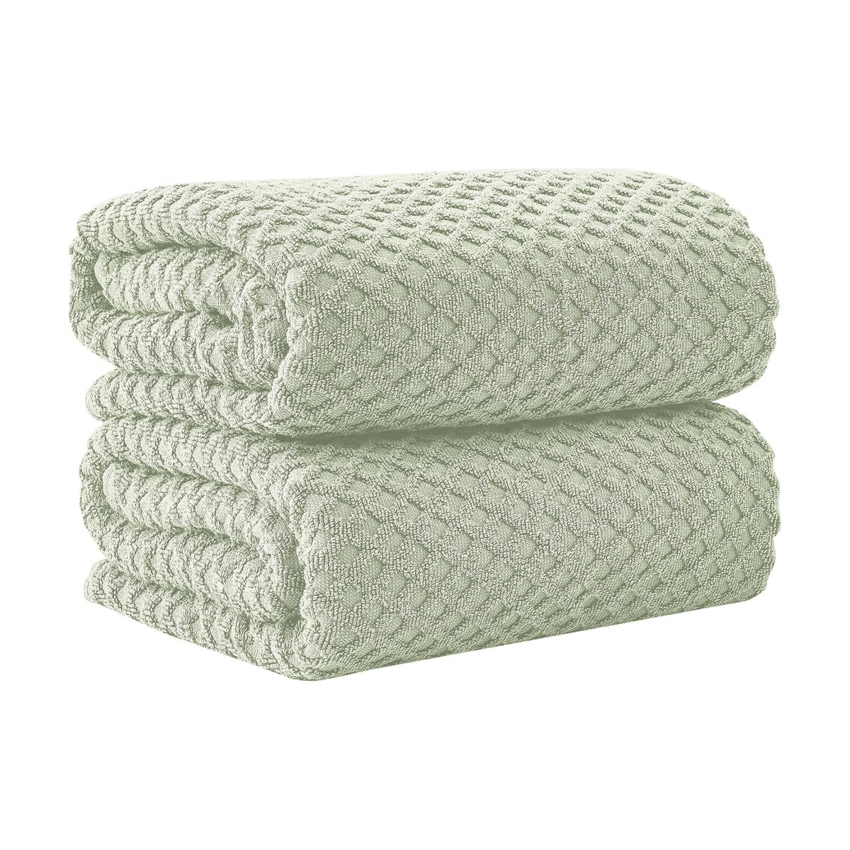 Great Bay Home Oversized Bath Sheets - 100% Cotton 2 Pack 68x35 Extra Large Towel - Absorbent, Durable, Quick-Dry