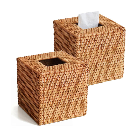 Wicker Napkin Holder / Natural / Set of 2