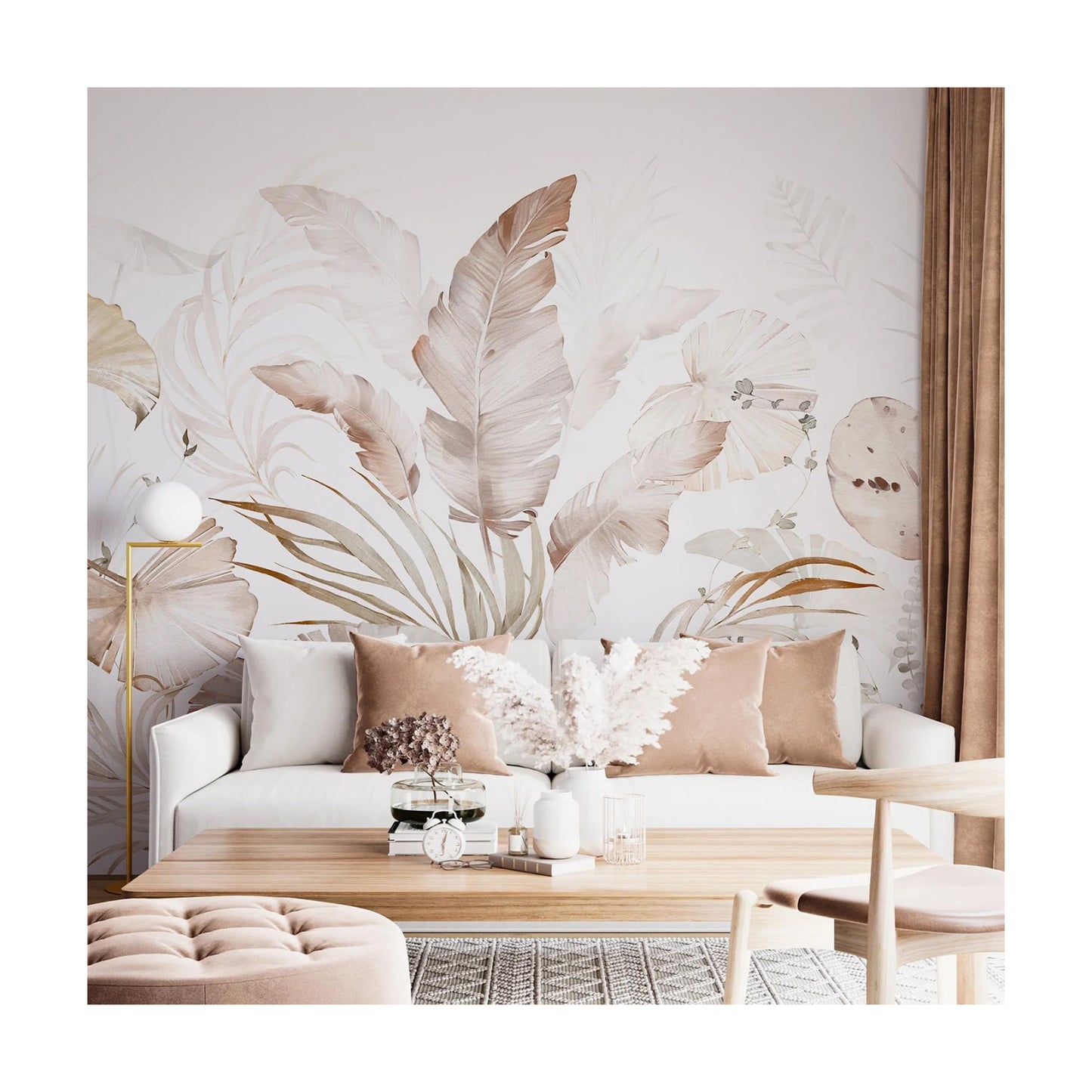 Tropical Jungle Peel and Stick Wallpaper murals / Zz02 / 79 x 55