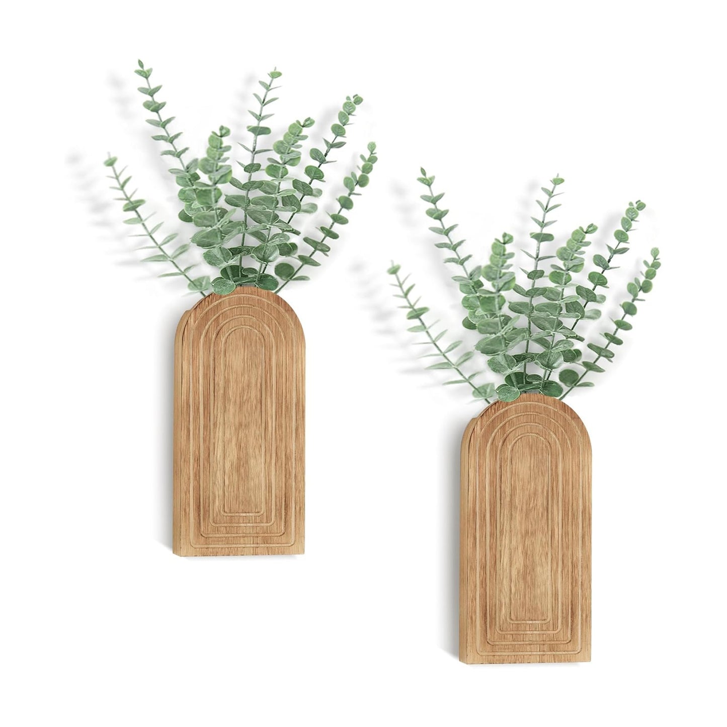 Wood Wall Planter Vase / Nurtal / Set of 2