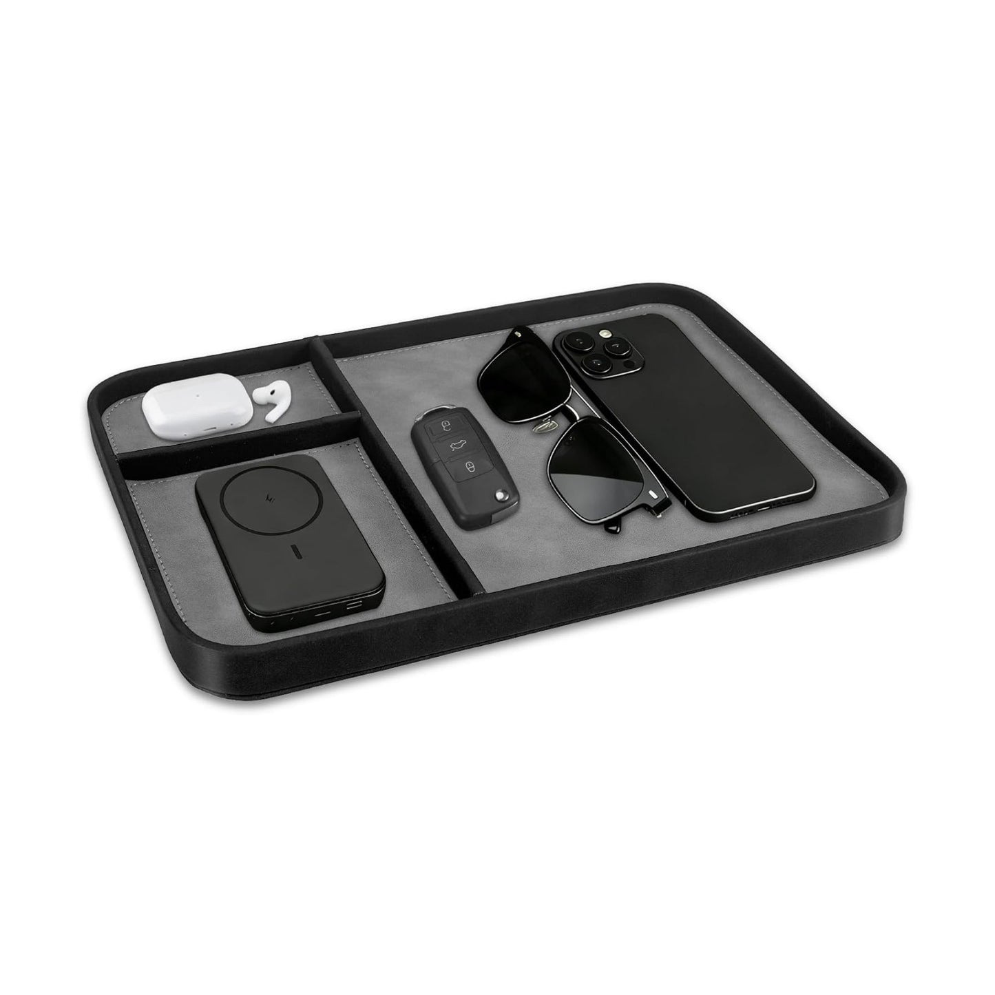 Valet Tray Trendy Organizer / Black