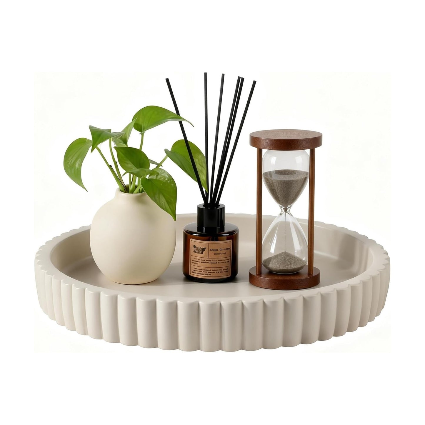 Round Decorative Trays & Coffee Table Tray / 11 Inch