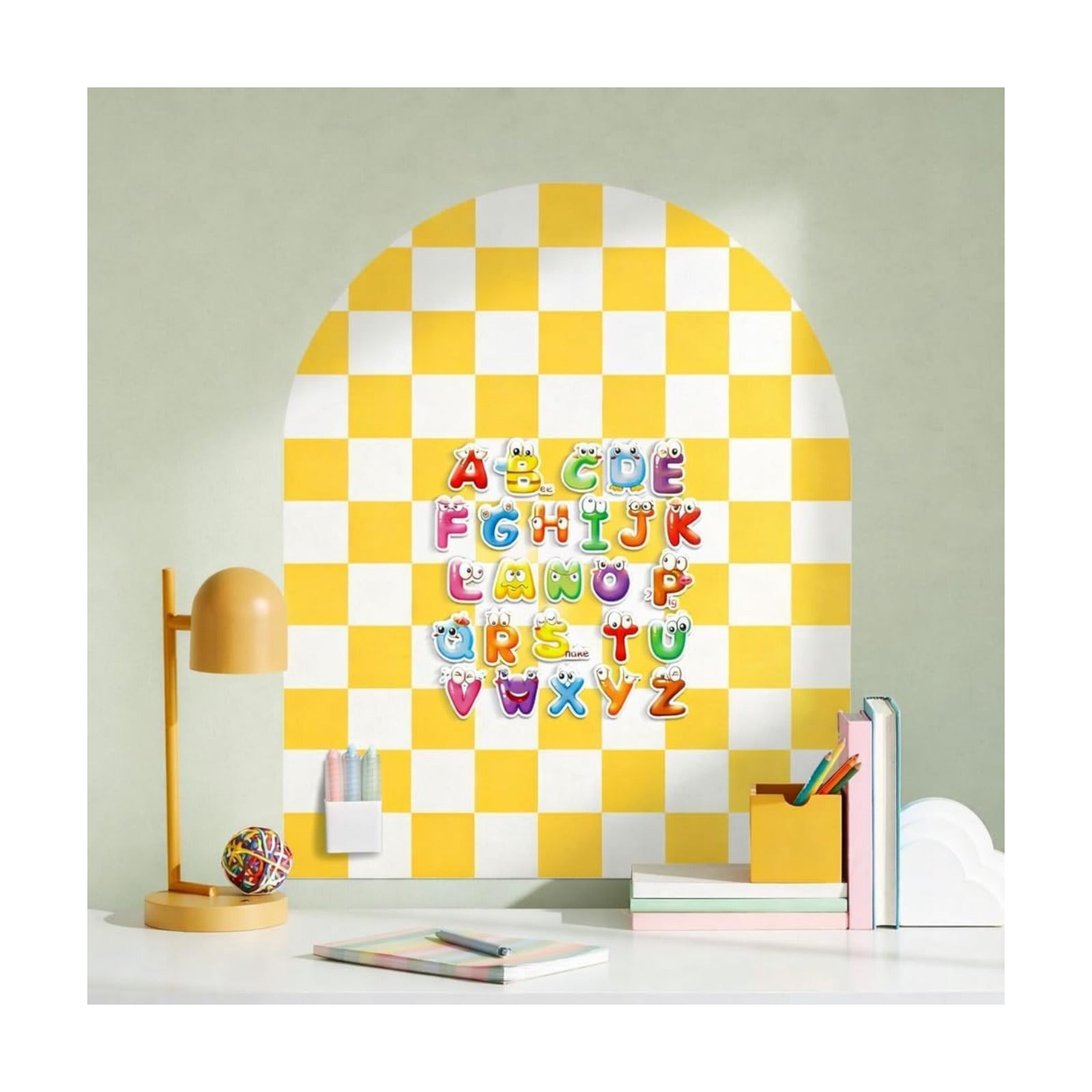 Magnetic Wall Decal Chalkboard / Yellow / 24 x 40