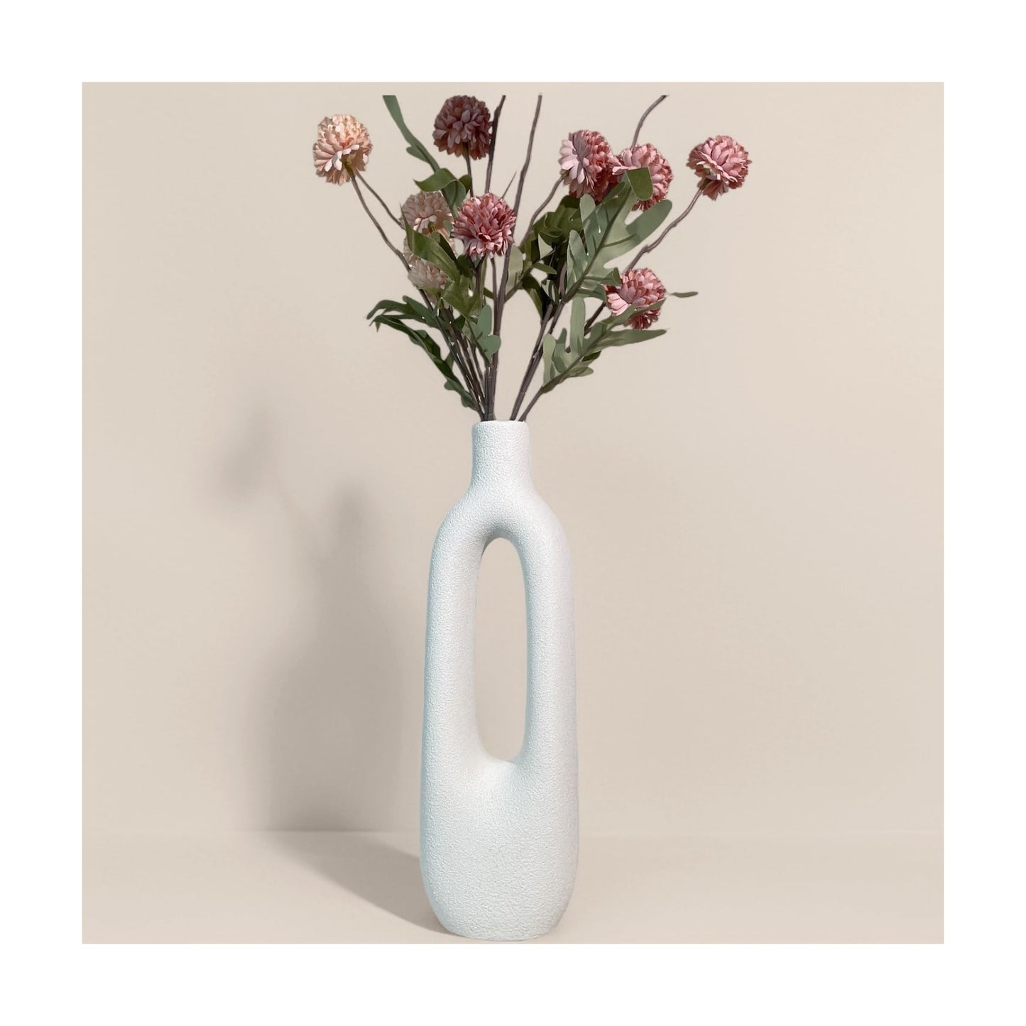 Modern Sculptural Farmhouse Vase / White A / 12 Inch