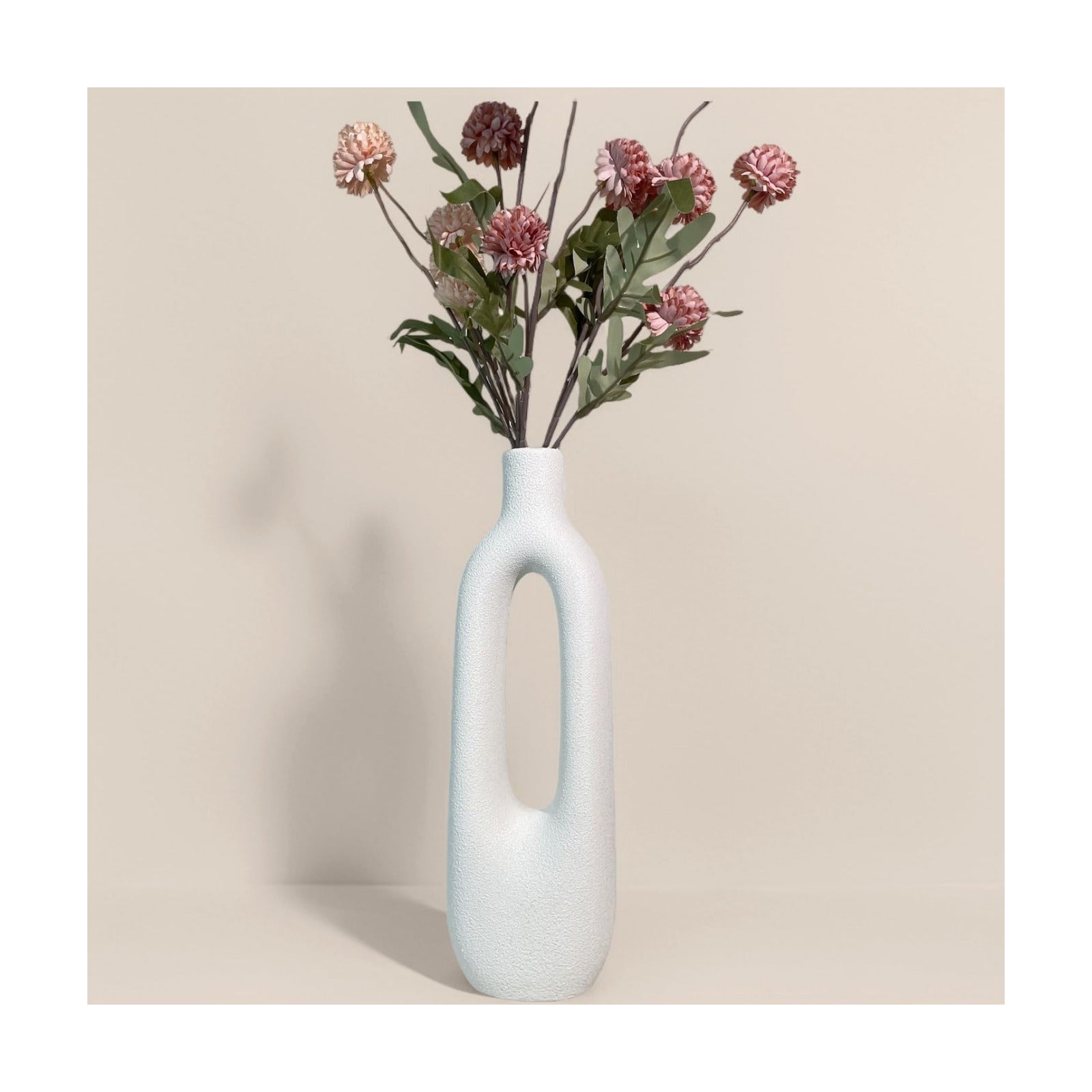 Modern Sculptural Farmhouse Vase / White A / 12 Inch