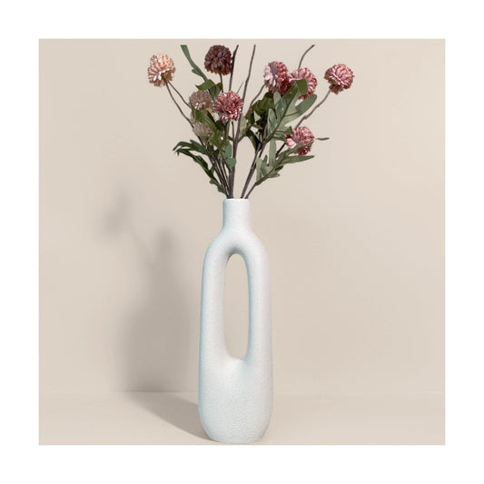 Modern Sculptural Farmhouse Vase / White A / 12 Inch