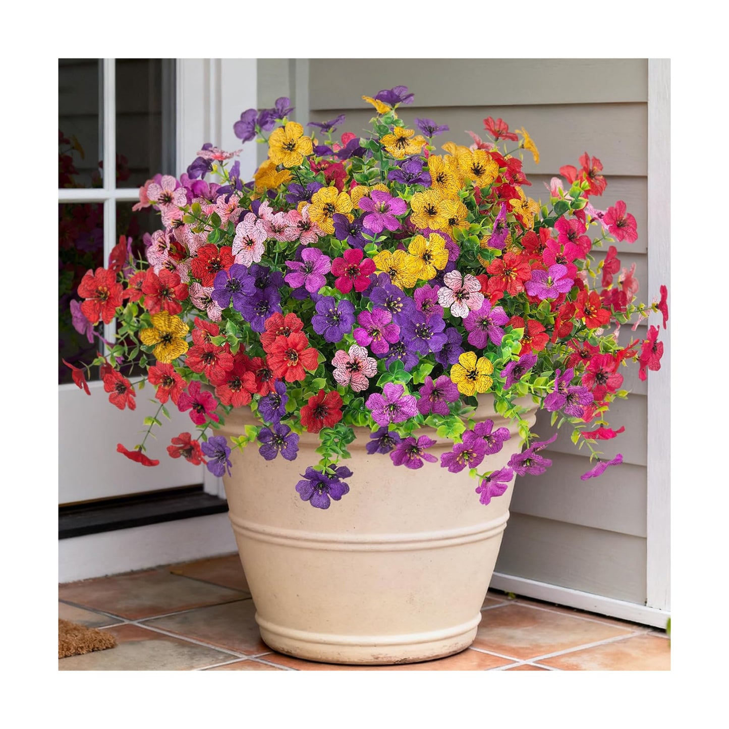Artificial Flowers / 12 Bundles Fake Flower Daisy / Purple Deep-purple Rose-red Pink Yellow Red