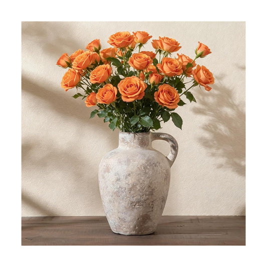 8.85" Handmade Ceramic Vase / Farmhouse-8.85in-3