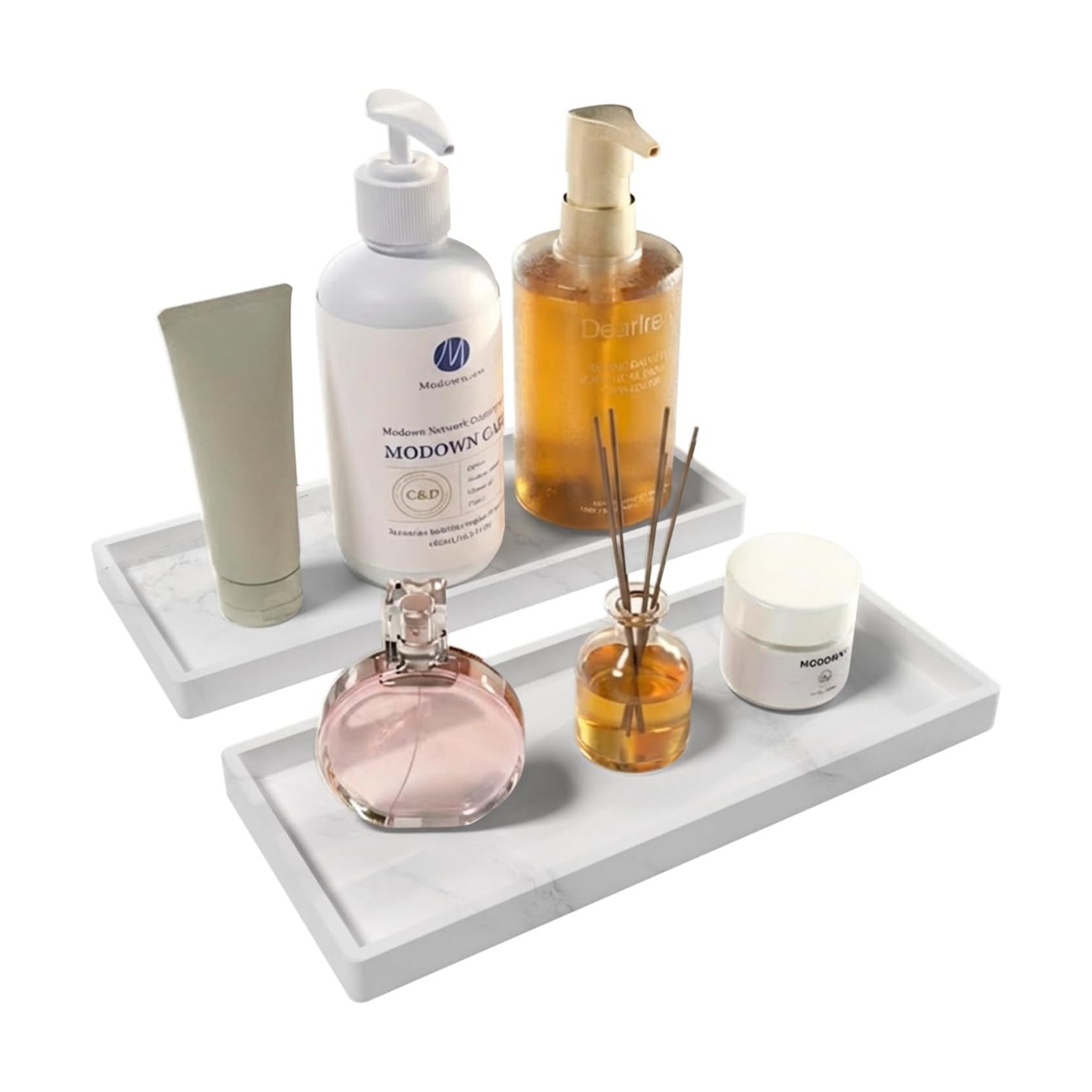 Bathroom Vanity Tray / 2marble / 8 x 5 / 2PCS11. / Set of 2
