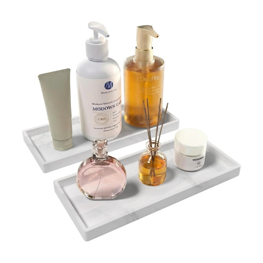 Bathroom Vanity Tray / 2marble / 8 x 5 / 2PCS11. / Set of 2