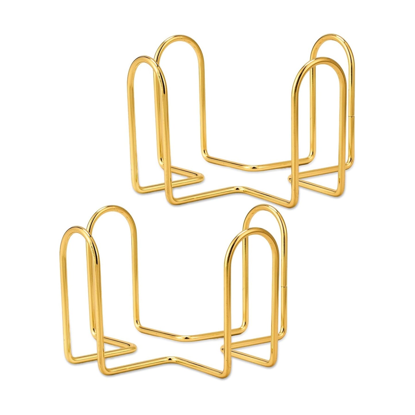 Coaster Holder Gold Iron Metal Holder Storage Caddy for Both Round / 2pc-gold / 4.3 Inch / Set of 9