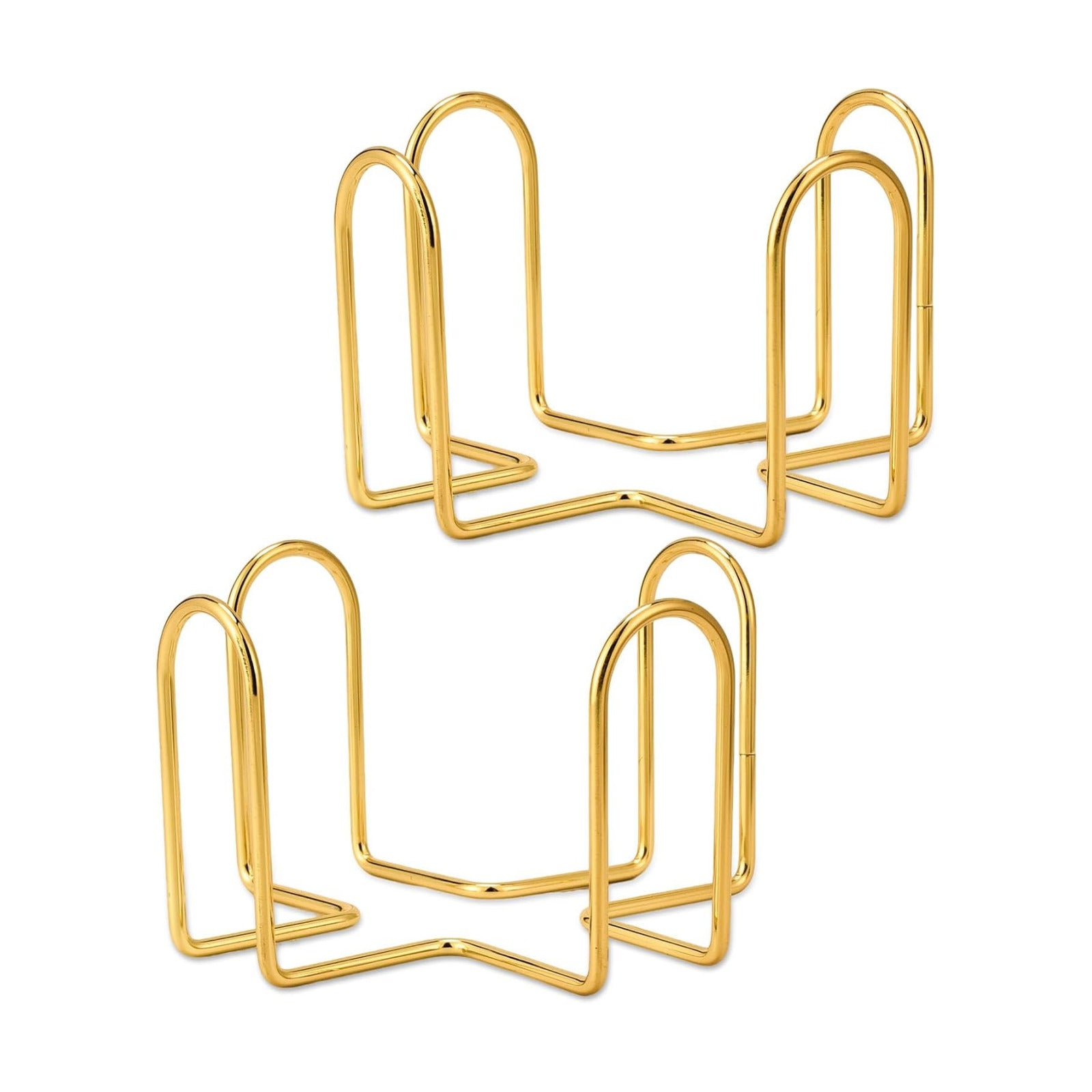 Coaster Holder Gold Iron Metal Holder Storage Caddy for Both Round / 2pc-gold / 4.3 Inch / Set of 9