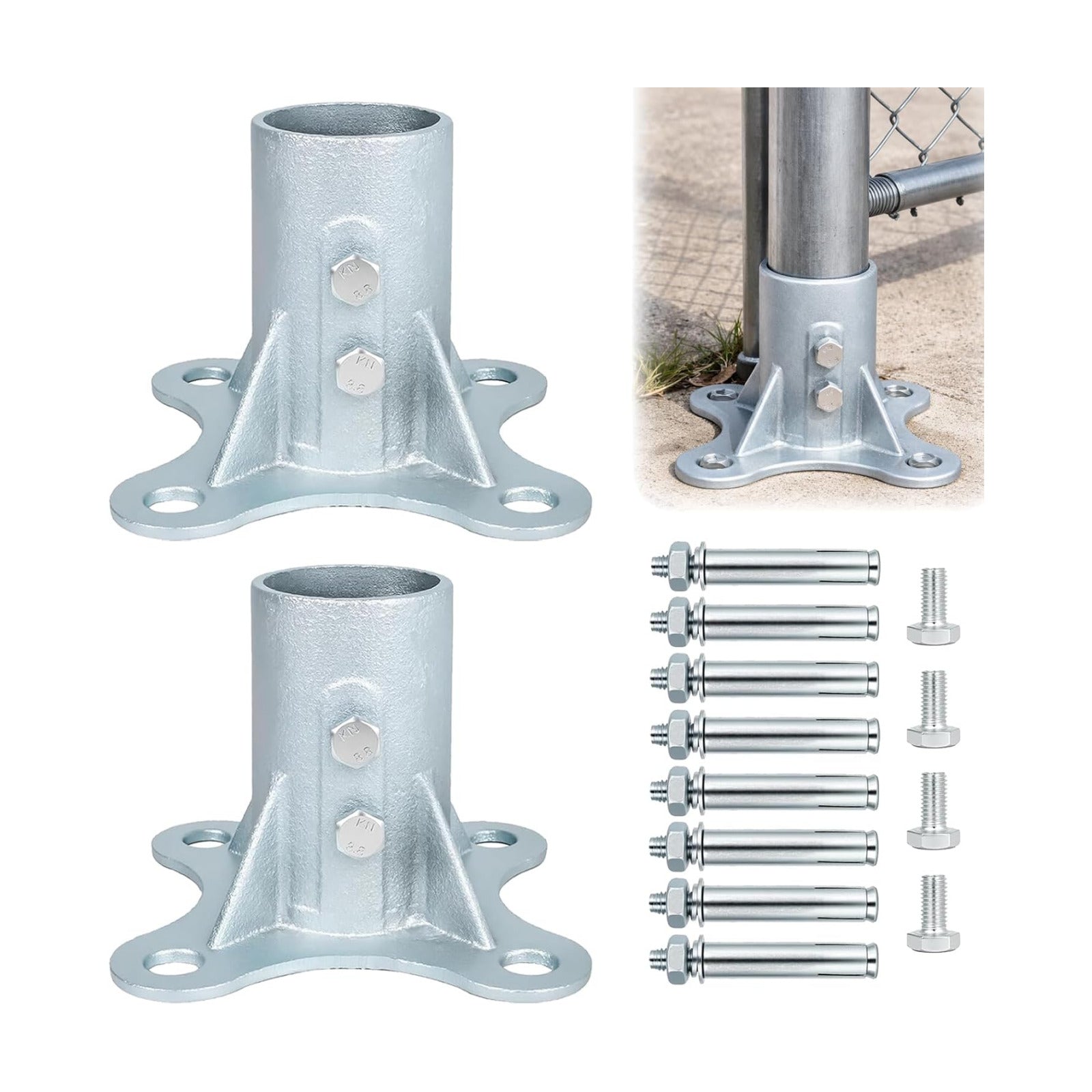 Round Post Base / 2-1/2'' OD *2