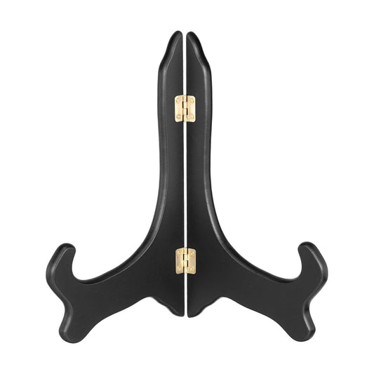 Wooden Easel Plate Holder / Black / Set of 12