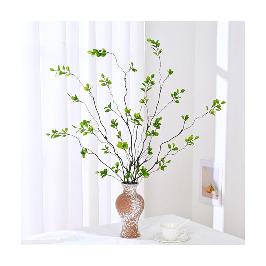 Artificial Ficus Branches for Vase / Green / 47 Inch / Set of 4