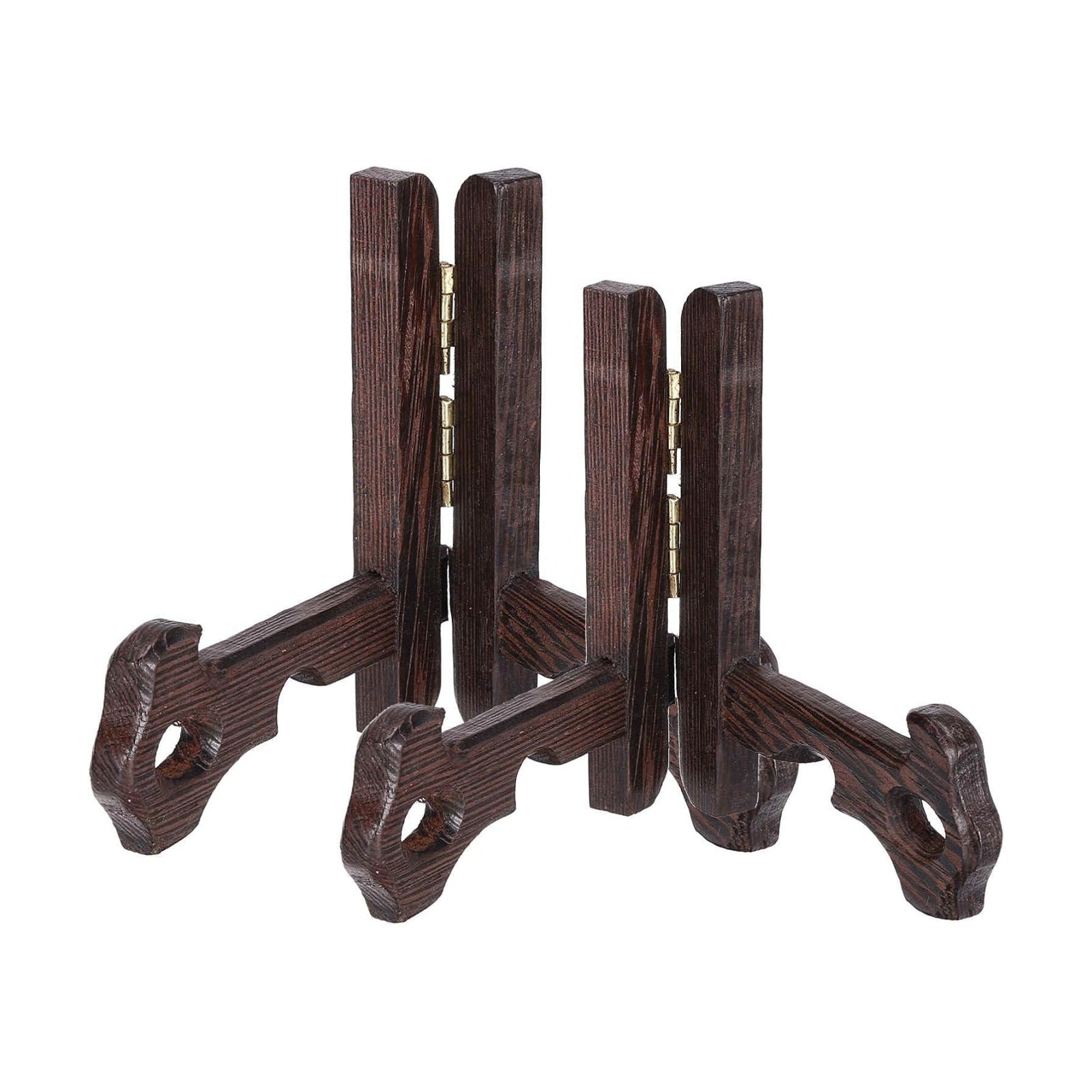 Wooden Easel Plate Holder / Natural / Set of 3