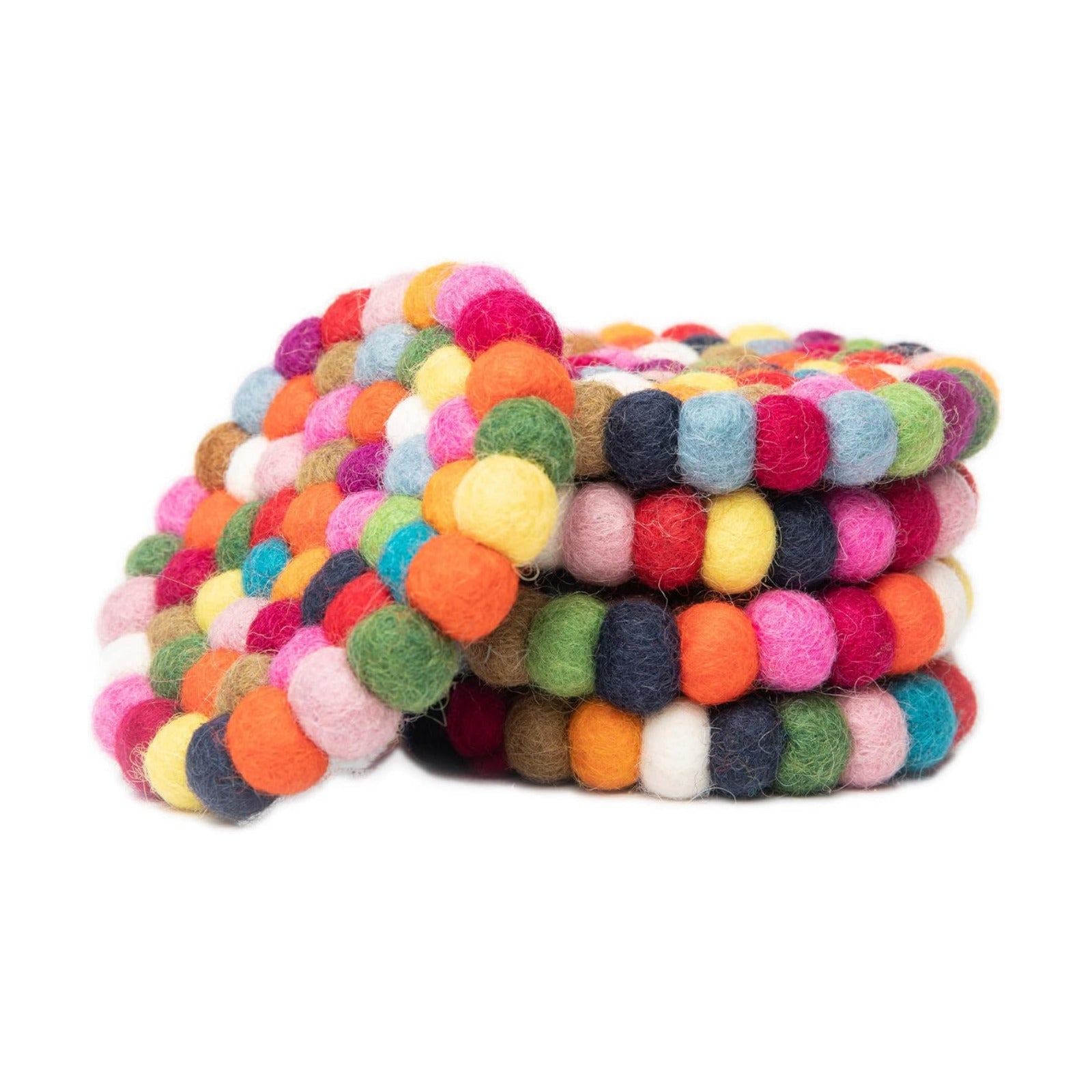 Felt Coaster Pads / Rainbow