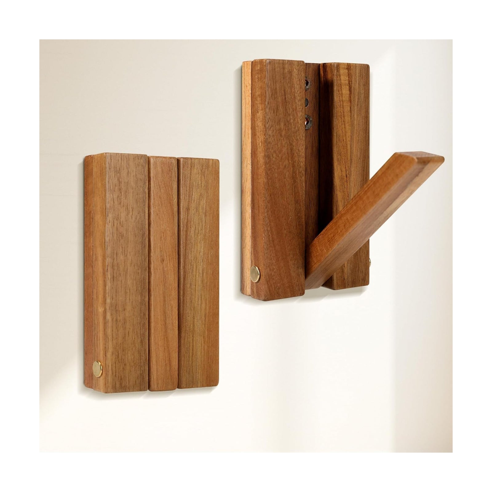 Stylish Wall-Mounted Coat Hat Hooks & Key Holder