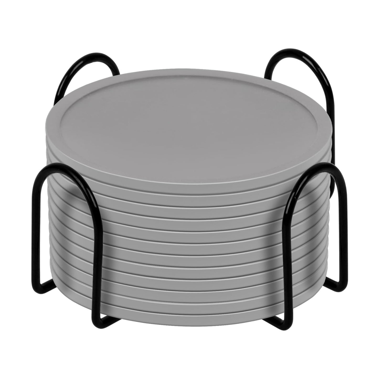 Holder / Heat Resistant Cup Mat Tabletop Protection / Gray / Set of 12