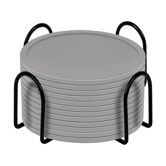 Holder / Heat Resistant Cup Mat Tabletop Protection / Gray / Set of 12