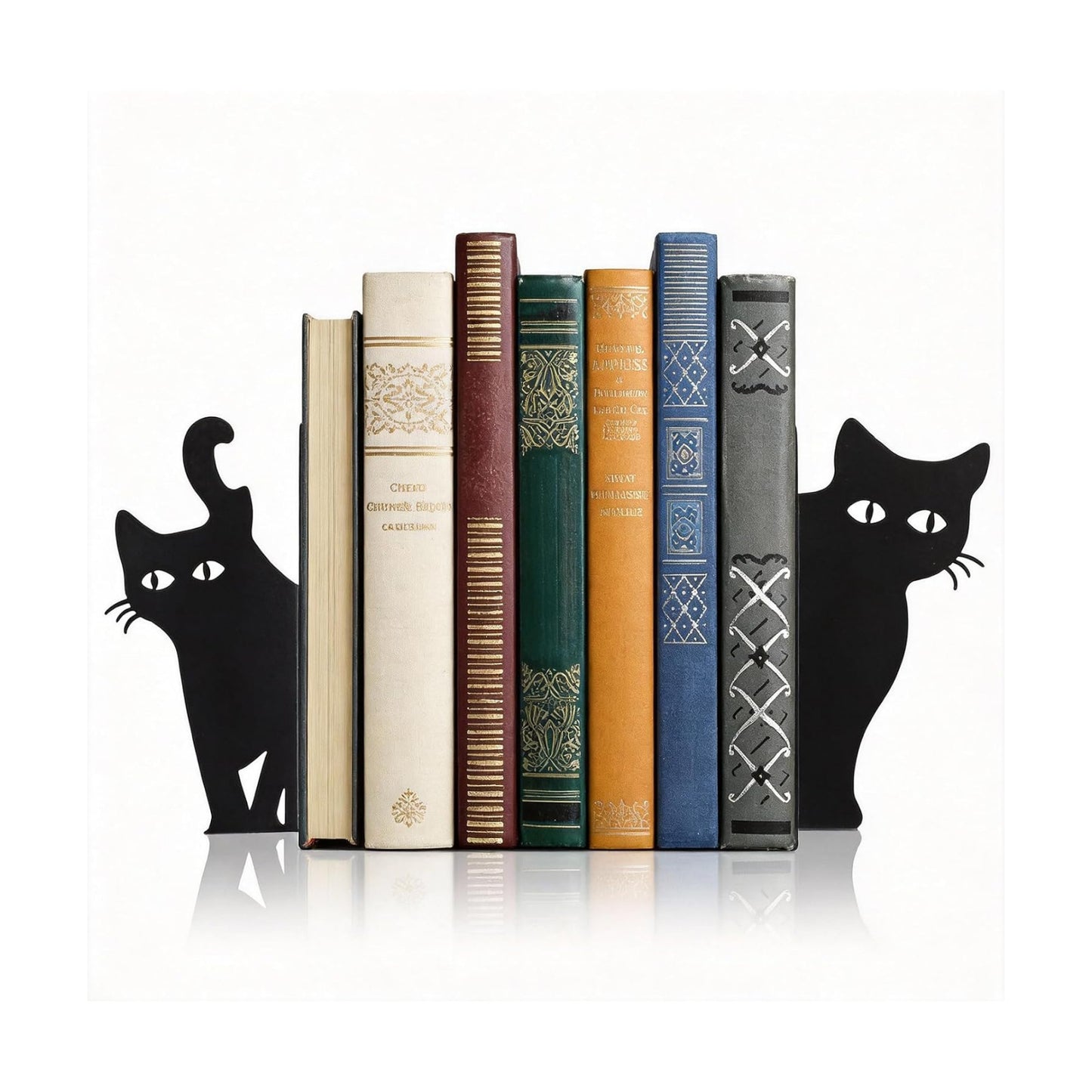 Heavy Duty Metal Bookends for Study & Office Bookshelf / Set of 2