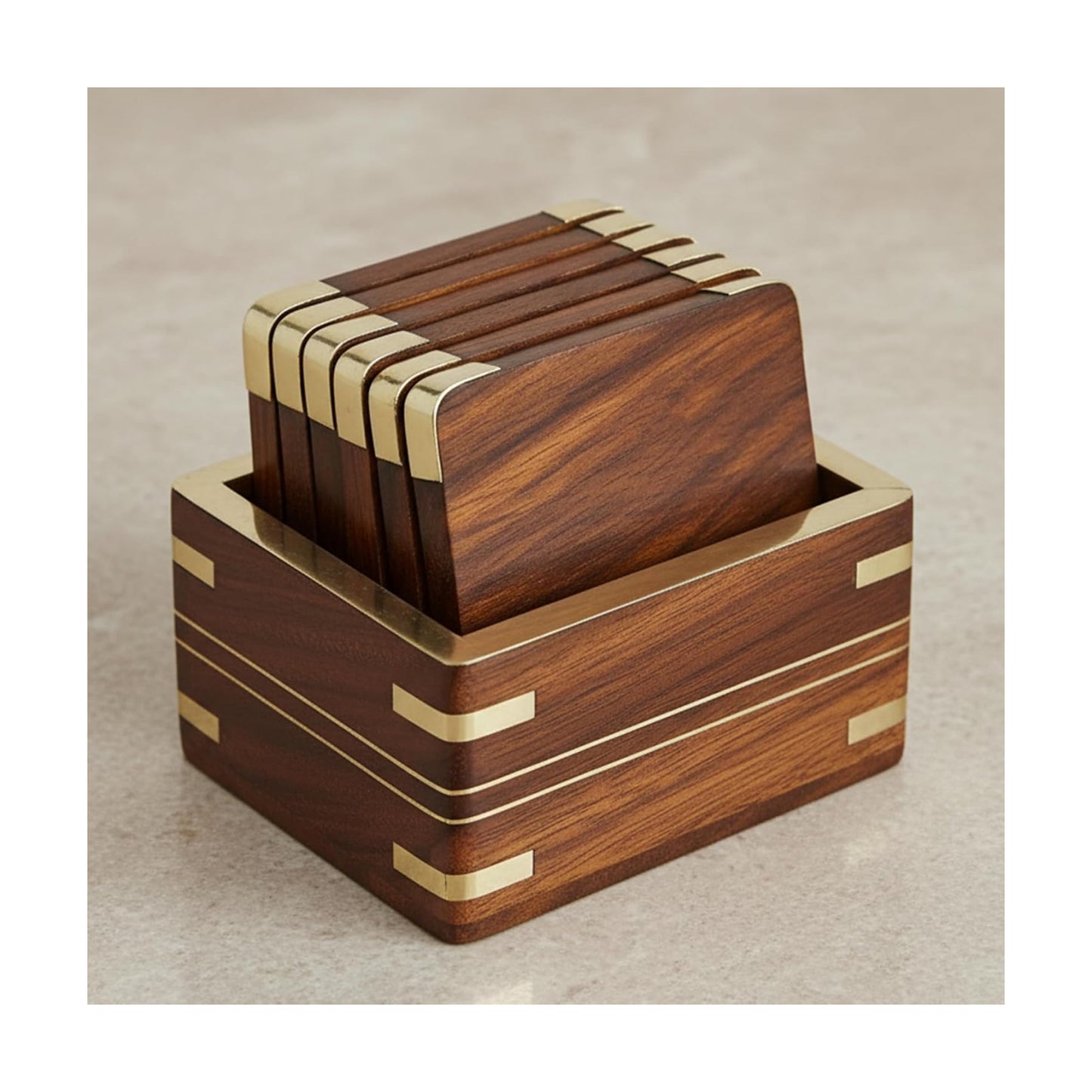 Wooden Coaster for Dining Table / Set of 6