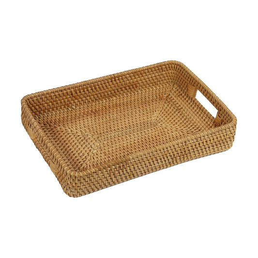 Rattan Serving Tray / 15 x 10.2 x 2.6