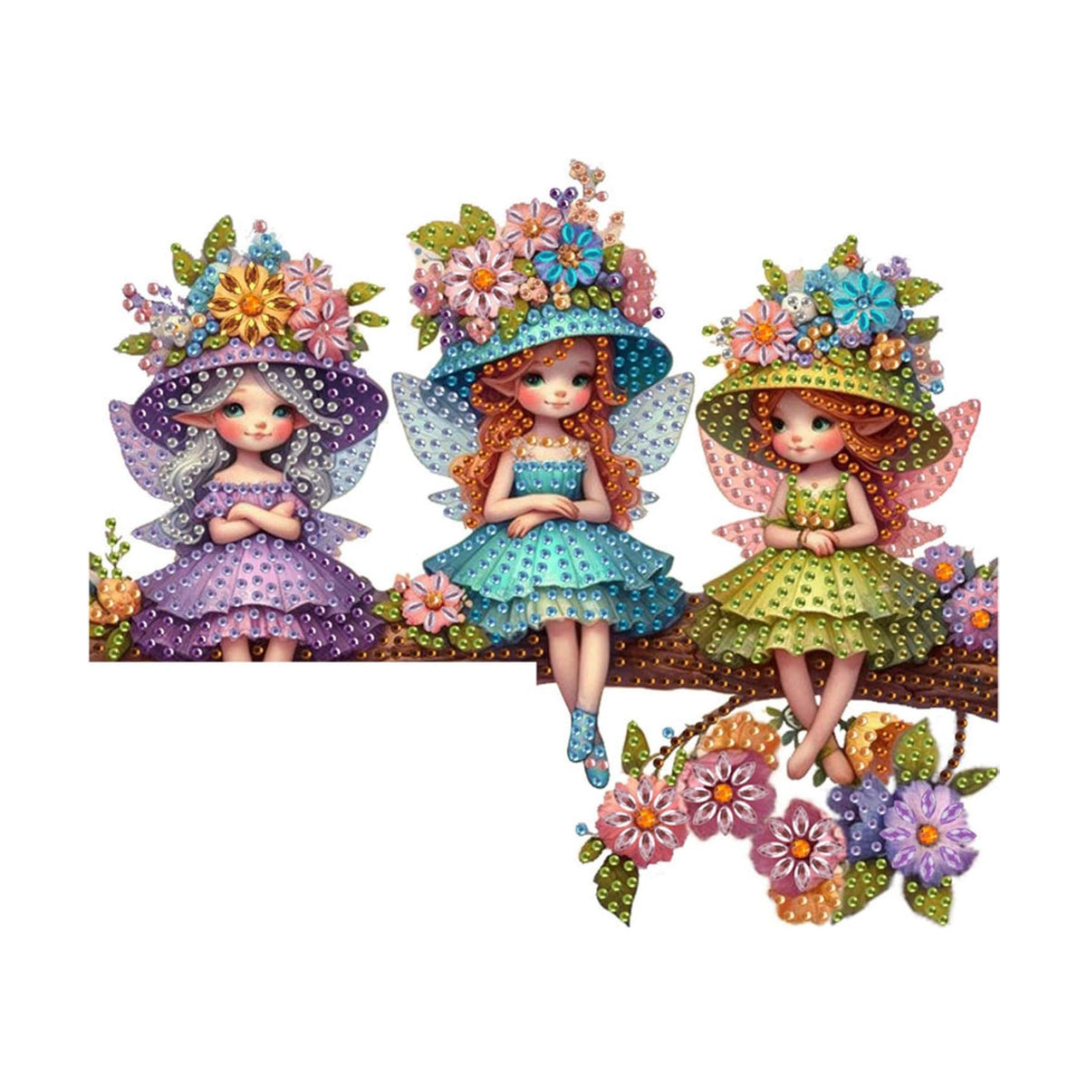 DIY Diamond Art Painting Door Corner Decor, PVC Frame Signs with Girls Designs for Holiday Home, Festive Wall Hanging Gift for Family