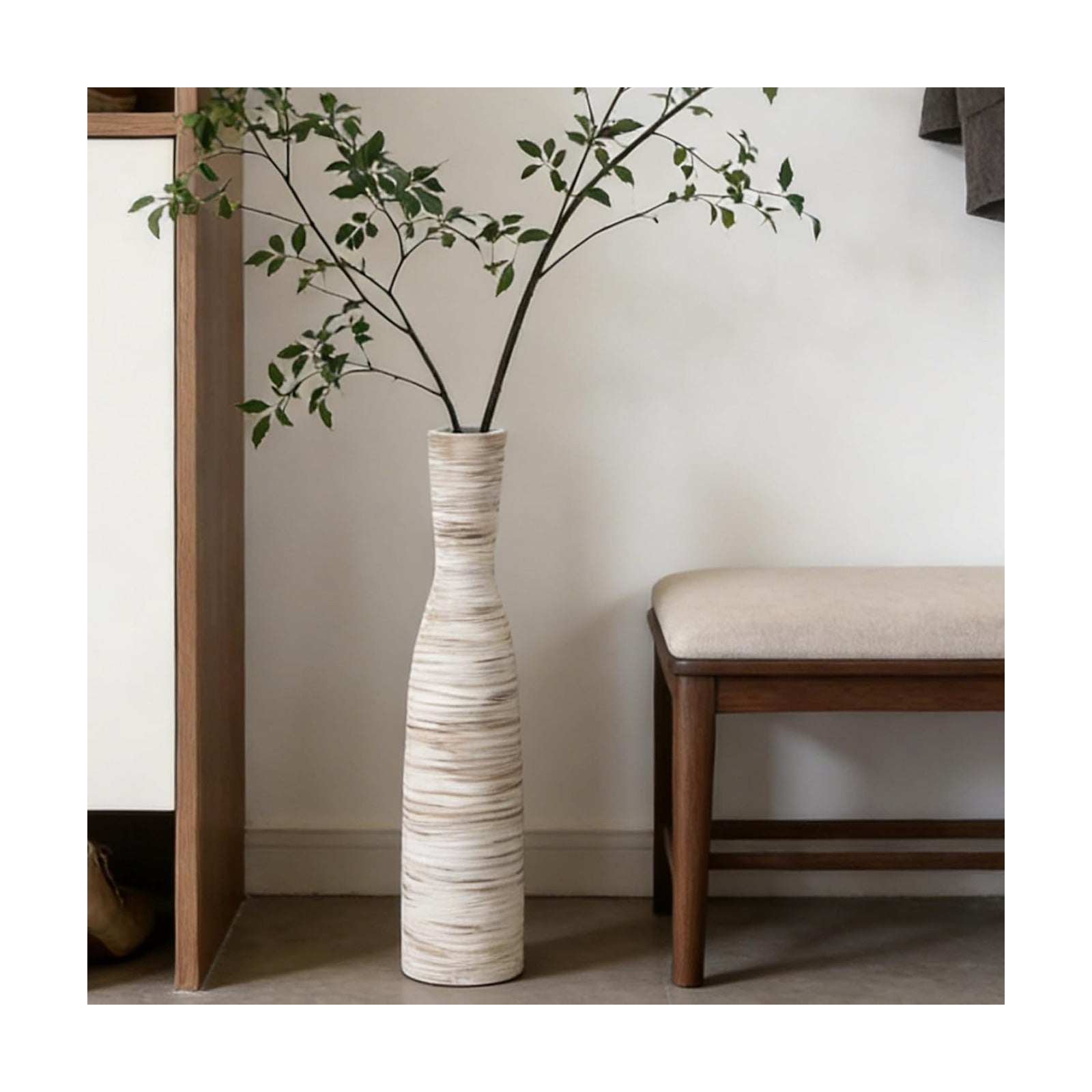 Decorative Thin Pampas Grass Vases / Bow-white-20