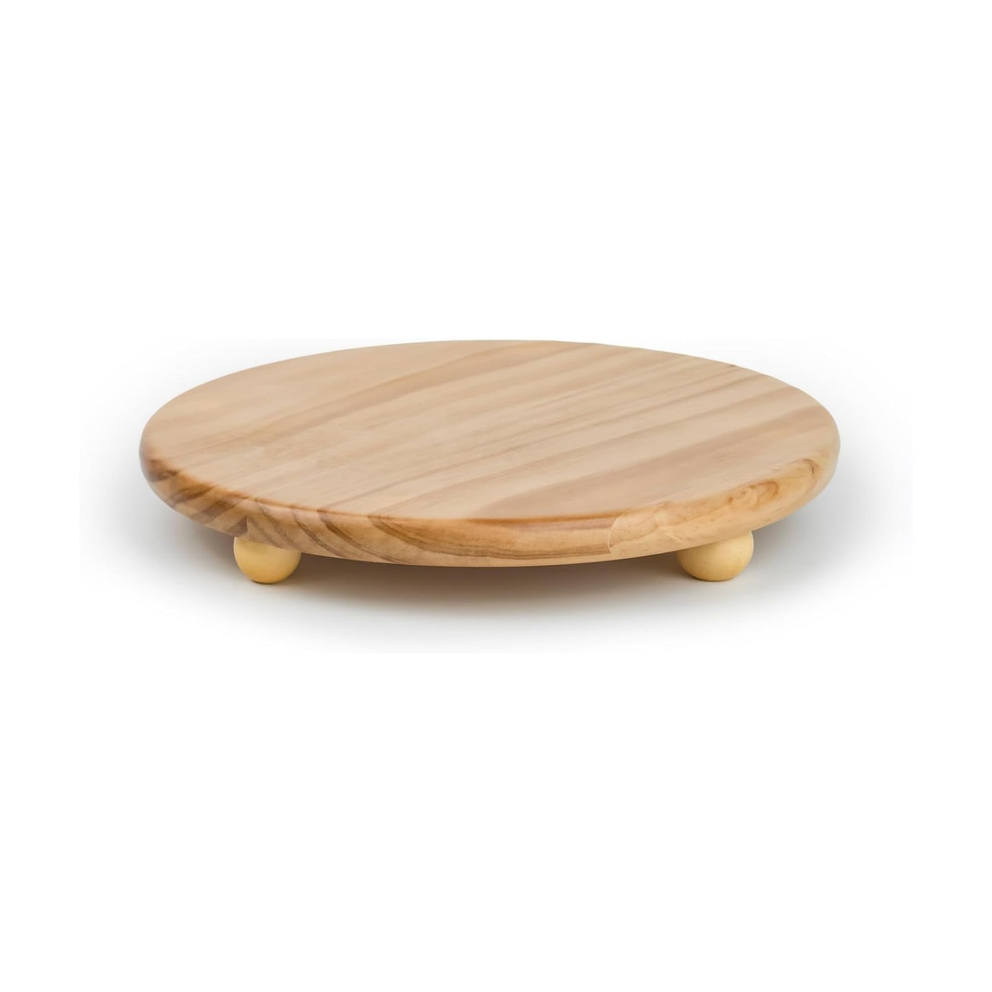 Wood Pedestal Stand / 12" Round Wood Riser