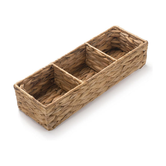 Wicker Bathroom Basket / 14.6 x 4.7 x 3.1