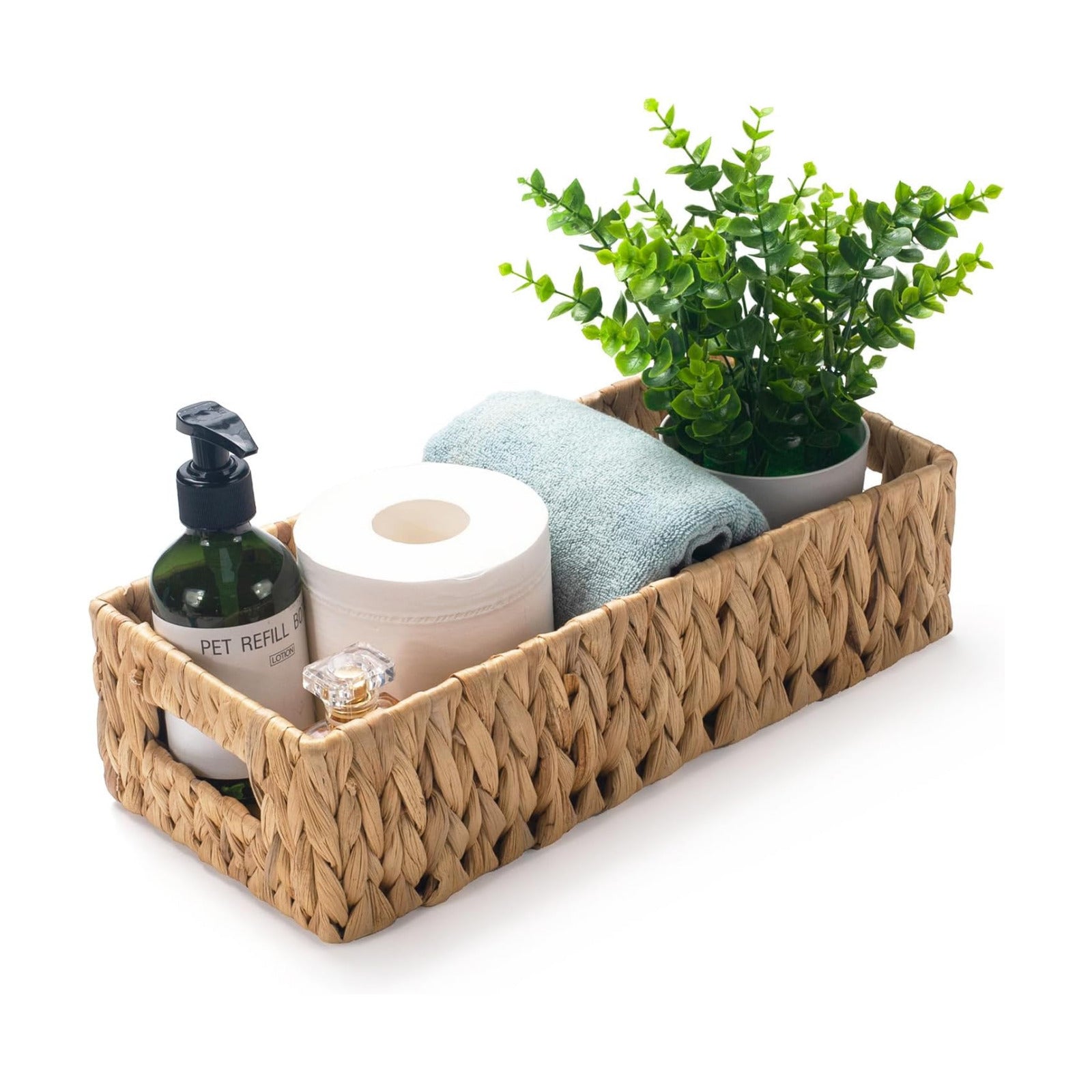 Wicker Toilet Tank Basket
