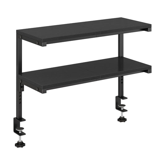 IBUYKE Clamp on Desk Shelf, 22.8” Large Desk Extender Shelves UTMZ010B | Tool-Free, Flexible Repositioning,Adjustable