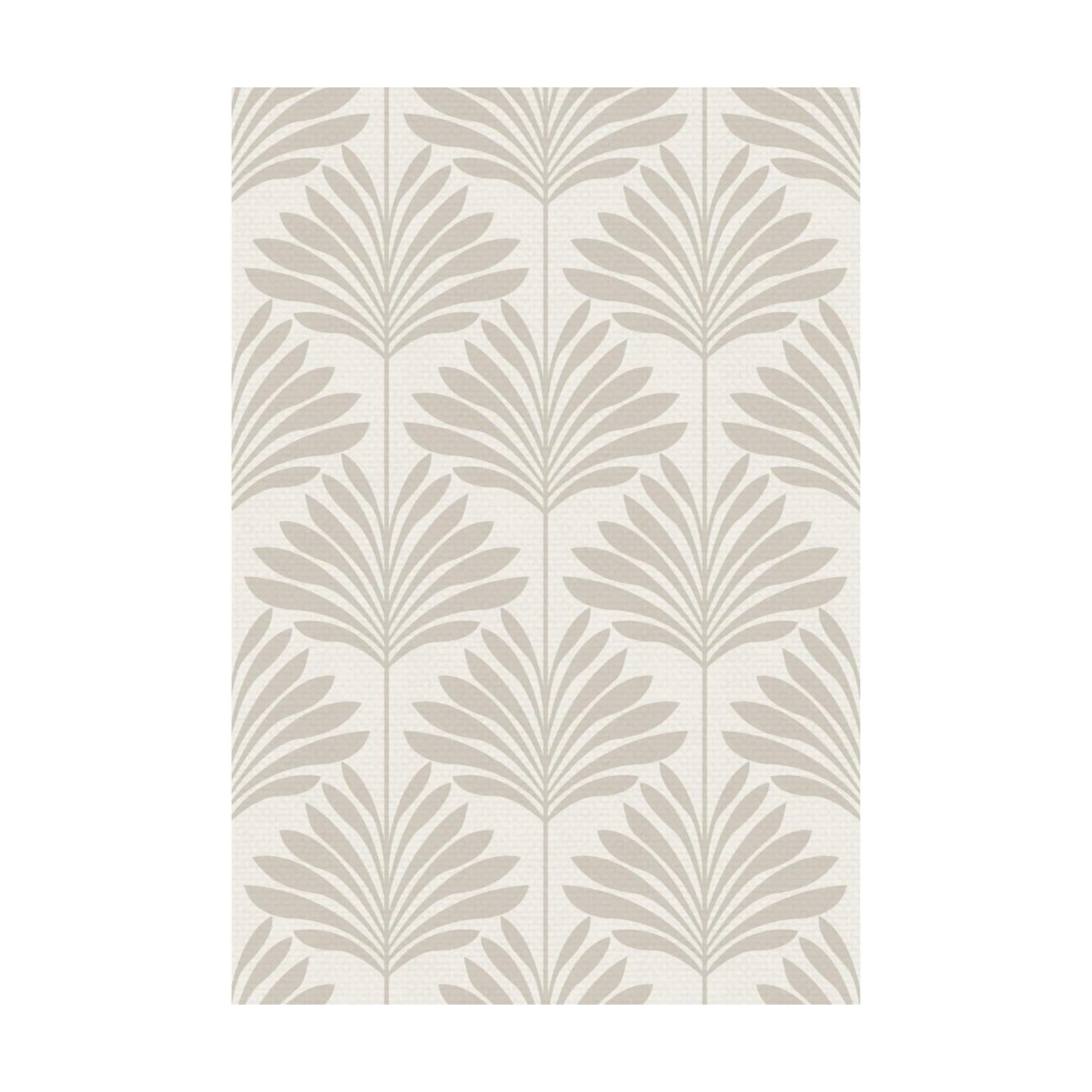Peel and Stick Wallpaper Eco-Friendly Sheets / Neutral Palm / 11 x 16 / Set of 12
