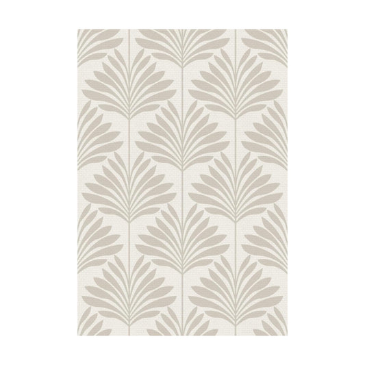 Peel and Stick Wallpaper Eco-Friendly Sheets / Neutral Palm / 11 x 16 / Set of 12