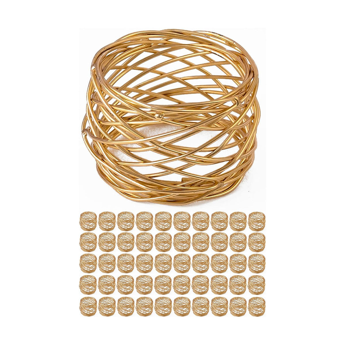 Durable Metal Iron Napkin Rings for Table Decor, Elegant Metal Table Setting Accessory, Rustic Napkin Holder for Modern