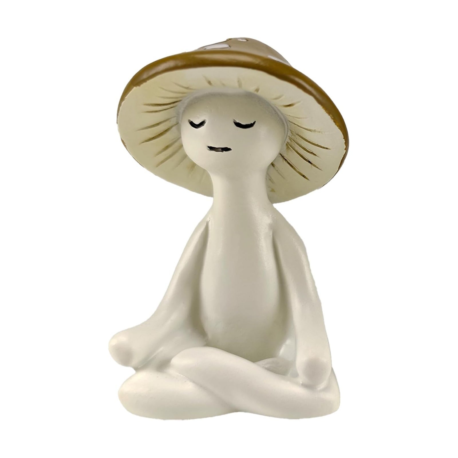 Meditation Mushroom Statue-Meditation Mushroom Resin Statue for Desk Living Room Resin Figurine