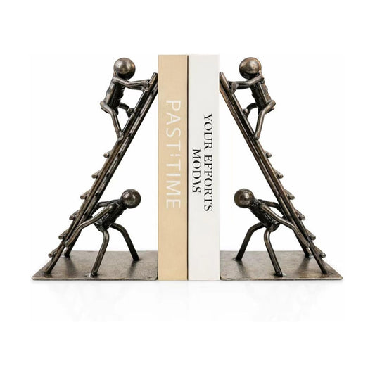 Modern Climbing Man Bookends