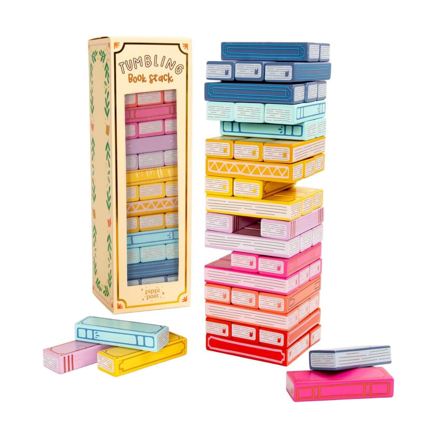 Tumbling Book Stack Game / Set of 51