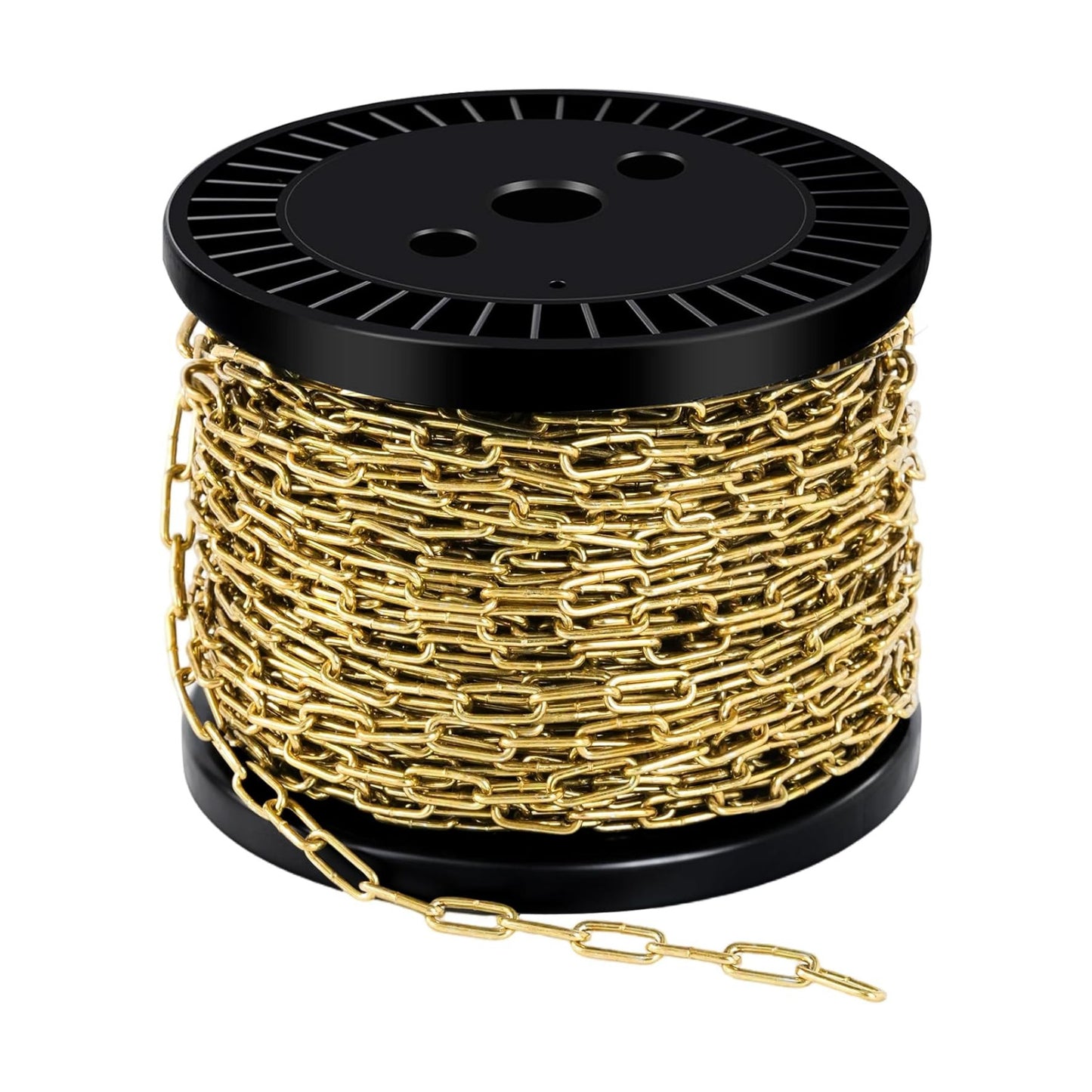 1/12" Metal Hanging Chains Bronze Decorative Chain Fixture Chain Brass / 2mm 100ft / Gold / 100 ft