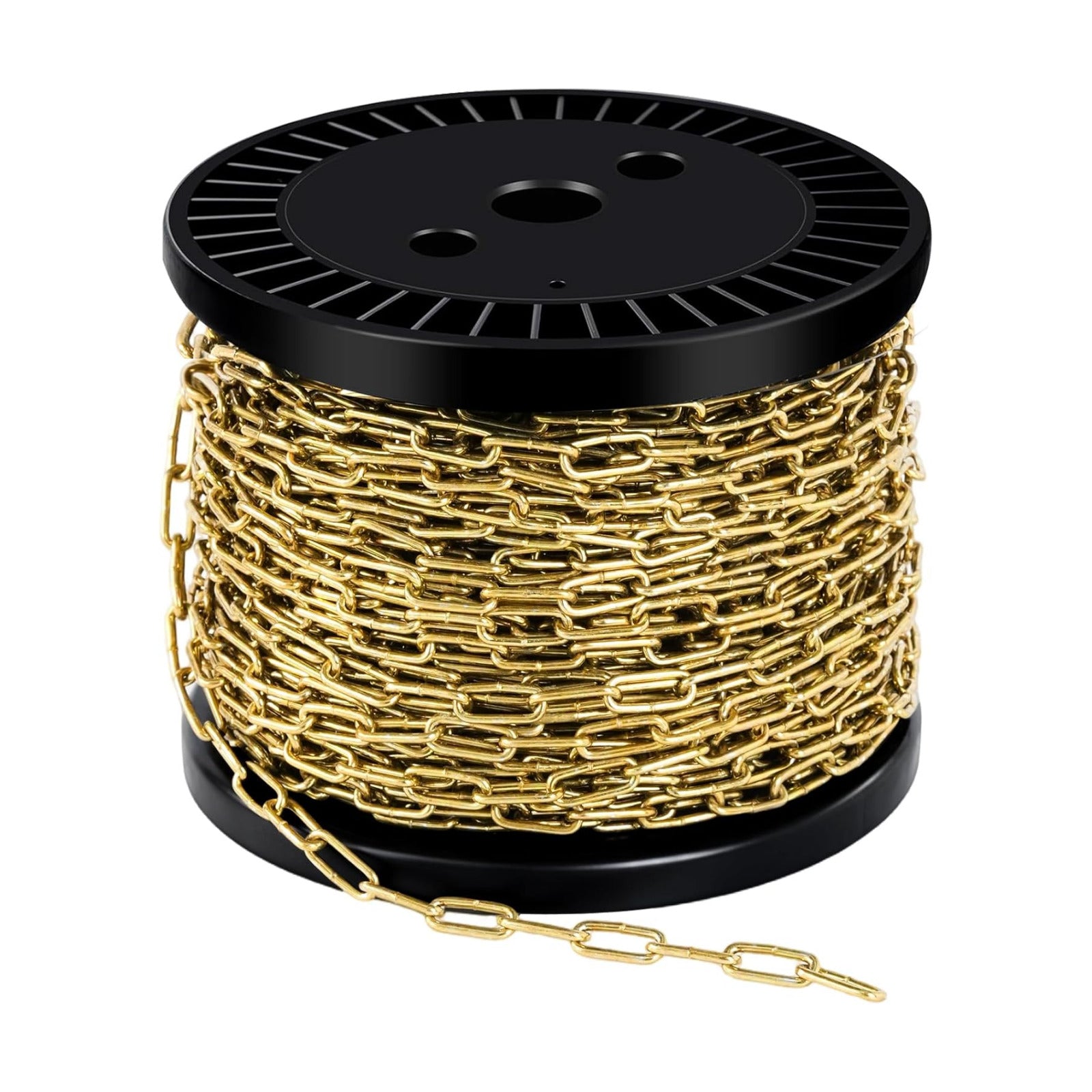 1/12" Metal Hanging Chains Bronze Decorative Chain Fixture Chain Brass / 2mm 100ft / Gold / 100 ft