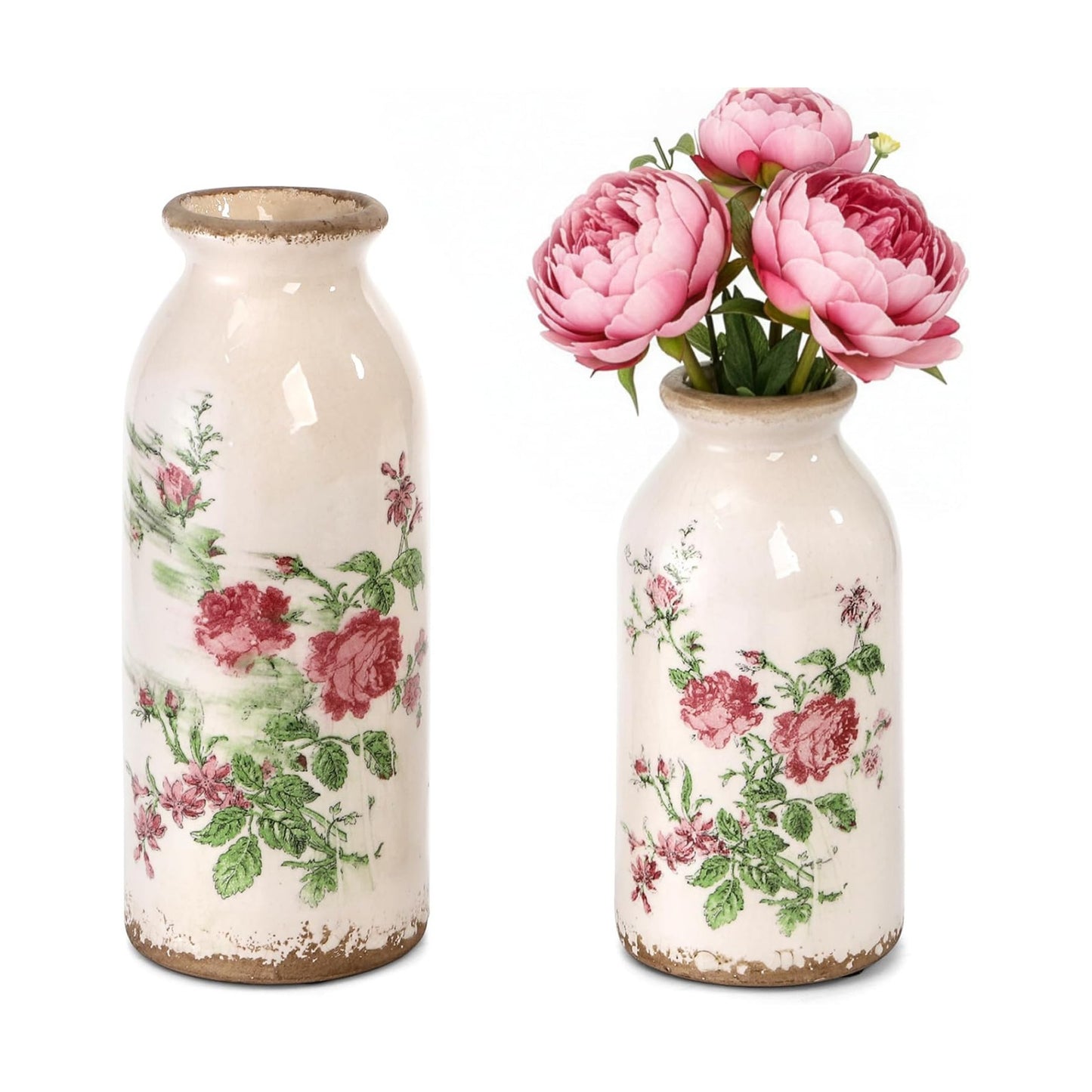 Vintage Ceramic Small Vases / Set of 2