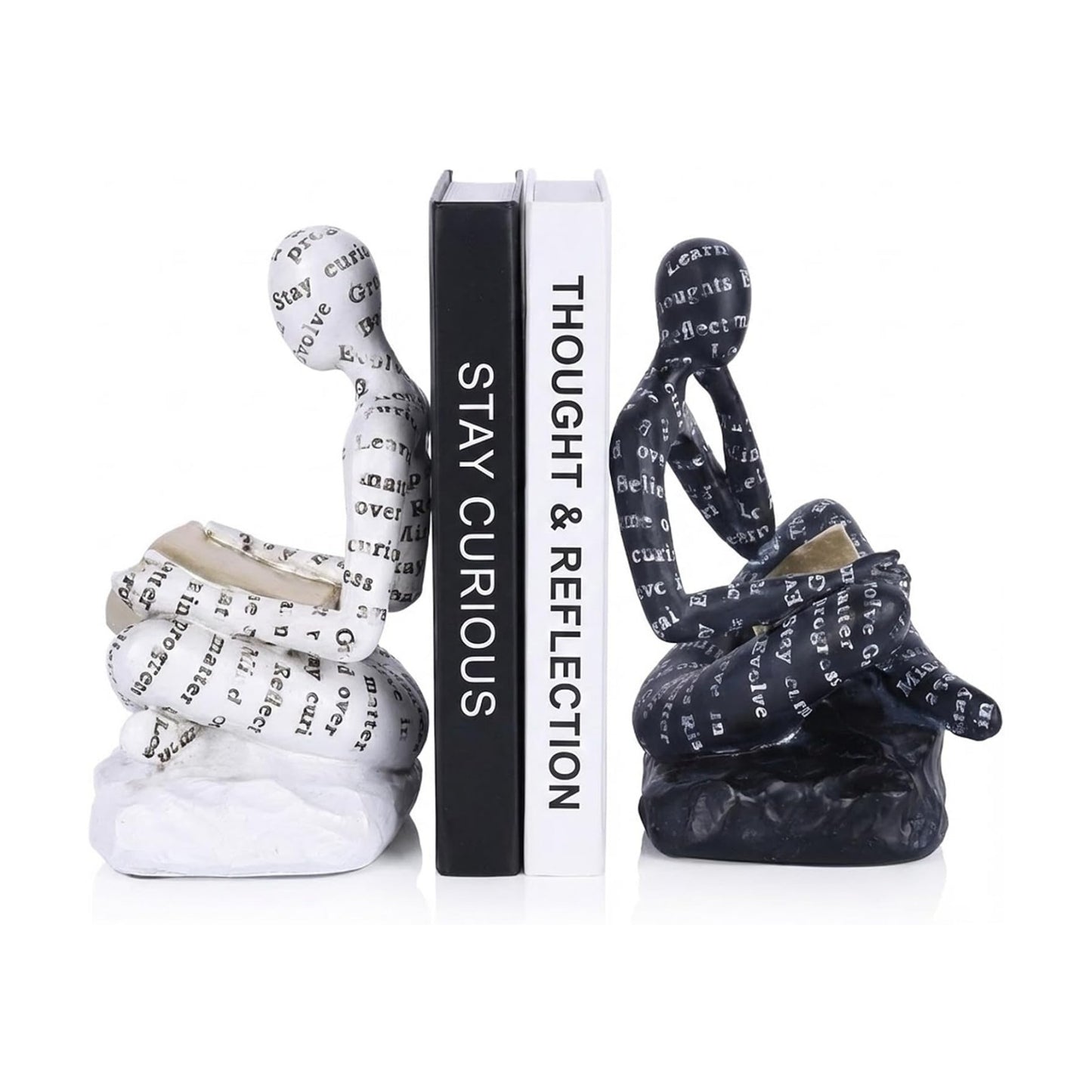 Heavy Duty Book Ends / Black and White