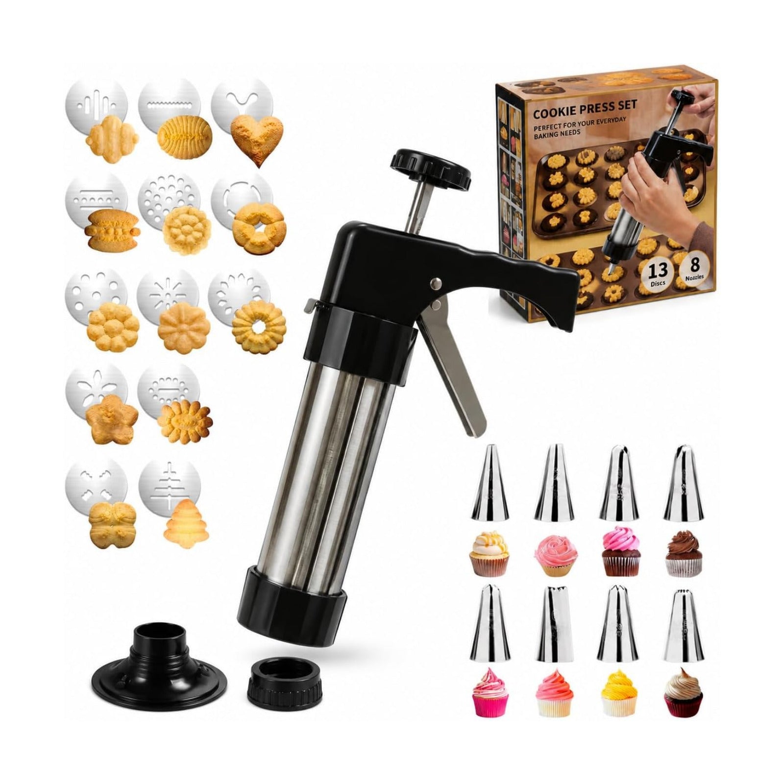 24-piece cookie press set