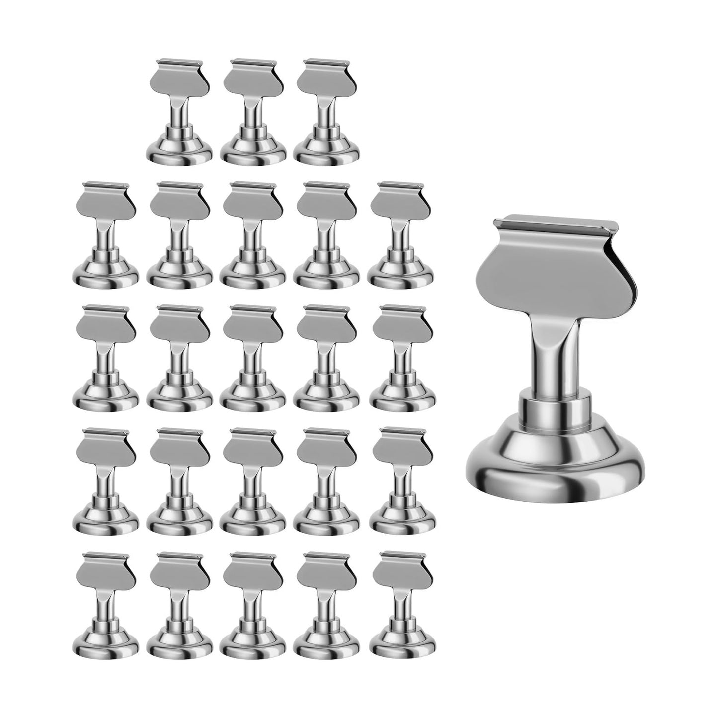 Urban Deco 24 Pieces Table Card Holder Place Card Holders 1.7 inches Gold Steel Card Holders for Photos, Food Signs